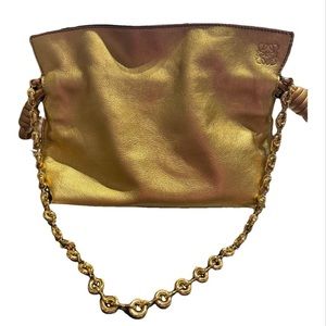 Loewe Mini Flamenco Clutch with donut chain